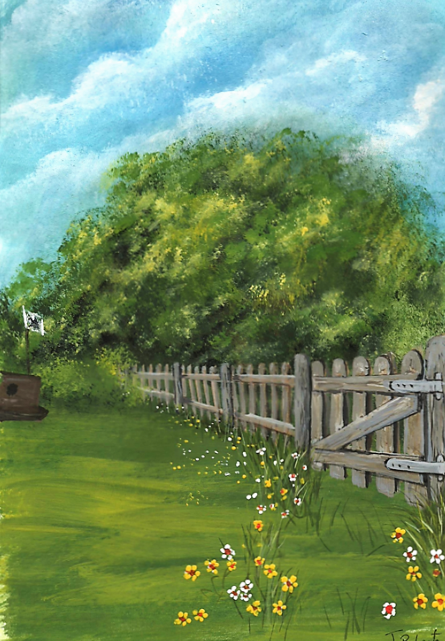 MTGP-FH1 Childrens book - Garden gate and imaginary world